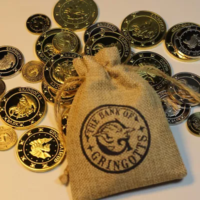 $4.99 • Buy Hogwarts Gringotts Bank Wizarding Coins Galleons Commemorative Coin