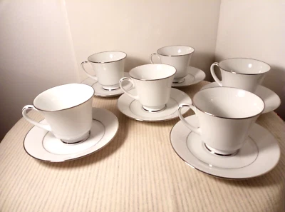 £45 • Buy NORITAKE - Regency Silver 'Legendary'- Boxed- Unused- 18 Piece Tea Set-Beautiful