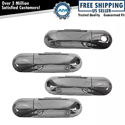 $93.99 • Buy Chrome Door Handle Set Of 4 Kit LH RH Front Rear For Explorer Mountaineer
