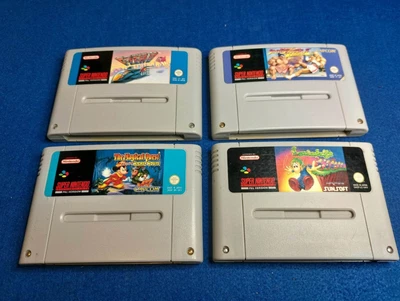 £45 • Buy 4 Snes Carts UK PAL, Mickeys Magical Quest, F Zero, Lemmings, Street Fighter 2