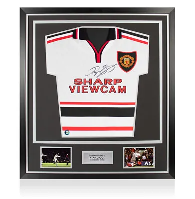 £399.99 • Buy Framed Ryan Giggs Signed Manchester United Shirt - 1999, Away - Premium