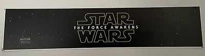 Star Wars The Force Awakens Movie Authentic Mylar Banner Poster Small 2.5x11 • $15