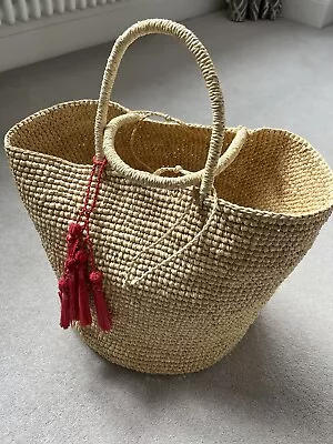 Sensi Studio Raffia Basket Bag Unused • £49.50