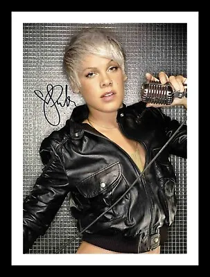 P!nk Pink Autograph Signed & Framed Photo Print • £19.99