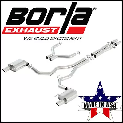 Borla S-Type YCat-Back Exhaust System Fits 2015-2017 Ford Mustang GT Coupe 5.0L • $1570.99