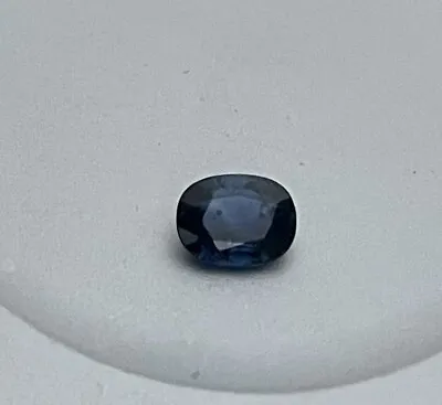 0.74ct Natural Dark Blue Sapphire Loose Stone Oval Cut For Setting • £35