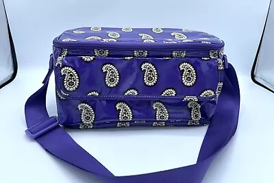 Vera Bradley Lunch Tote SIMPLY VIOLET  Insulated MINI COOLER Snack Medicines EC • $22.99