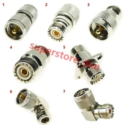 $1.89 • Buy N Male Female To UHF Male Female PL259 SO239 Right Angle RF Connector Adapter