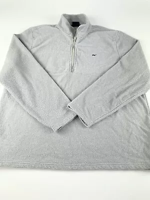 Vineyard Vines 1/4 Zip Pullover Mens XXL Gray Sweater Long Sleeve • $17.95