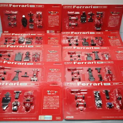 New Kyosho X DyDo Ferrari 1:64 Scale Miniature MINI CAR KIT Line-Up PART1 • £119.26