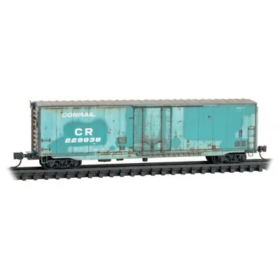 Conrail 50' Standard Box Car W/8' Plug Door Weathered MTL #183 46 010 N SCALE • $33.49