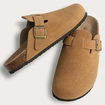 Summer Mule Sandals Suede Womens Girls Clogs Birkenstock Dupes • £32.99