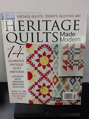 McCall's Quilting HERITAGE QUILTS Made Modern Patterns Art FALL '14 FREE SHIPPIN • $16.97