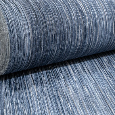 £1.89 • Buy Plain Navy Blue Silver Glitter Heavyweight Thick Vinyl Wallpaper Paste The Wall