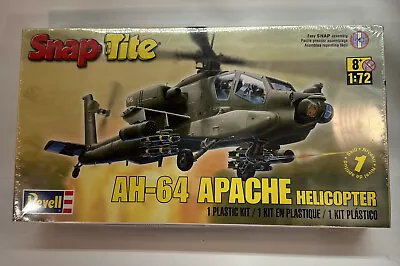 AH-64 Apache Helicopter Revell Snap Tite Plastic Model Aircraft Kit 1/72 New! • $15