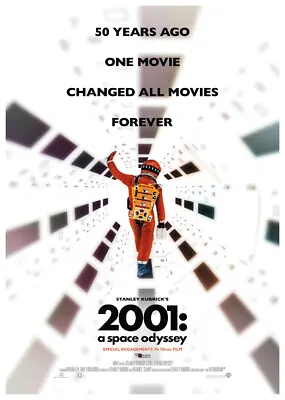 Stanley Kubricks 2001 : A Space Odyssey Movie Poster Print A6 A5 A4 A3 • £4.45