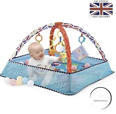 Baby Fitness Frame Crawling Play Mat Multifunction Fence Floor Toddler Activity • £19.65