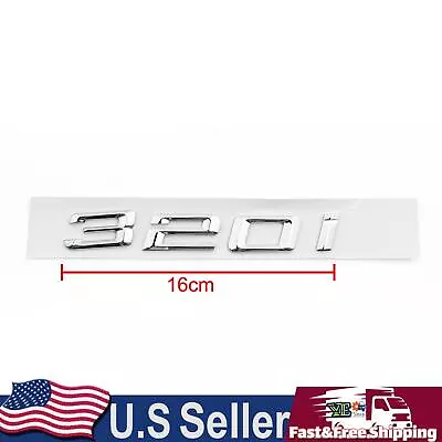 Car Rear Badge Emblem Metal 320i For BMW E21 E90 E46 E36 E30 F30 Saloon Chrome • $14.79