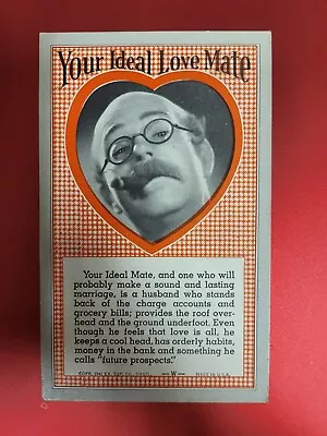 Vintage Arcade Machine Your Ideal Love Mate Penny Slot Card Man With Cigar • $6.99