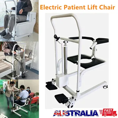 Patient Transfer Wheelchair Lifting Chair Adjustable From Bed Transport Machine • $1399