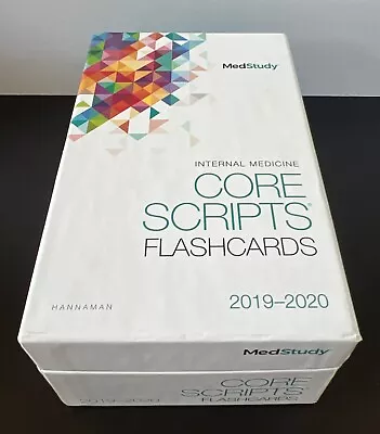 Medstudy 2019-2020 Internal Medicine Core Scripts Flash Cards • $125
