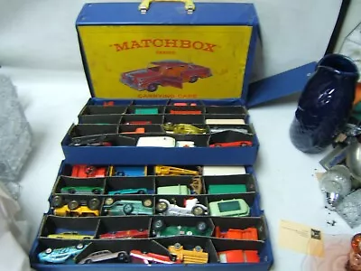 Matchbox Carrying Case W/ 40 Cars 1-75 King Size Yesteryear Good Condition JS2 • $79.99