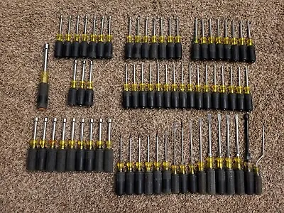 Lot Of 67 Klein Tools - Screwdrivers And Hollow Shaft Nut Drivers • $289.95