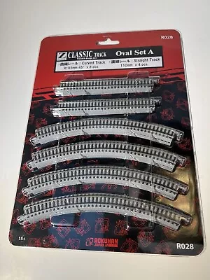 NEW ROKUHAN Z Scale R028 OVAL Track SET Ships From Ohio! • $52.65