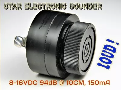 $4.99 • Buy SONALERT-TYPE SOUNDER BEEPER, 12VDC, LOUD 94dB, CHIRPING SOUND, ELECTRO-ACOUSTIC