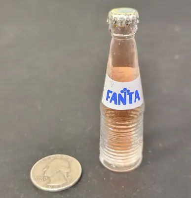 Vintage 3  Miniature FANTA Soda Pop Glass Bottle Circa 1970s-1980s • $10.99