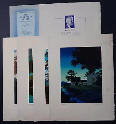 4 Print Set Maxfield Parrish Art Portfolio Summer Landscapes All Original • $185