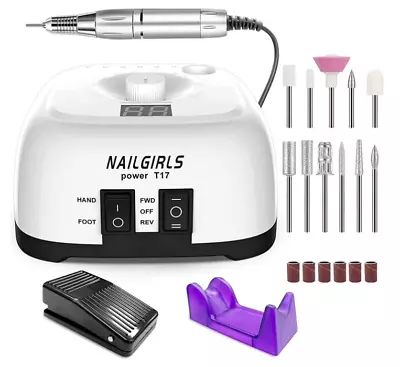 35000RMP Maquina De Uñas Acrilicas Kit Taladro Lima Para Manicura Pedicura Gel R • $46.99