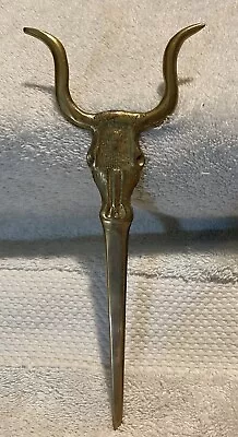 Vintage Texas Longhorn Steer Brass Vintage Letter Opener • $19.99