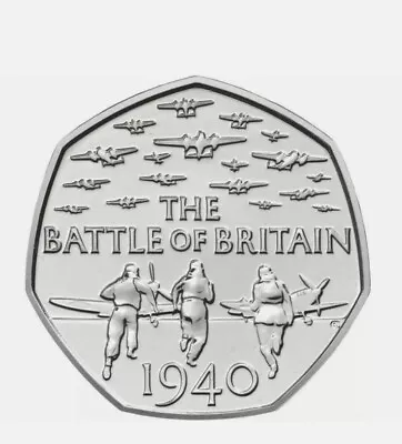 2015 50P Coin The Battle Of Britain 5TH Portrait Rare FIFTY PENCE • £3.79