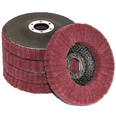 5PCS Metal Abrasive Polishing Buffiing Wheel 4-1/2  Flap Discs For Angle Grinder • $23.59