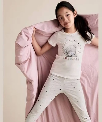 £9.99 • Buy M&S Pajama Tatty Teddy Pyjama Set Pjs Girls Size 3-4 YRS Long Bottoms