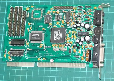 OPTi 82C929 PT-200 Vintage PC 16-bit ISA Sound Card For 286 386 486 • $75