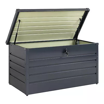 XLarge Garden Storage Box Utility Chest Cushion Shed Waterproof Outdoor Patio • £98.99