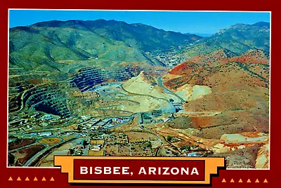 Aerial View Cochise County Lavendar Pit Copper Mine Bisbee AZ 6x4 Postcard CP327 • £6.32