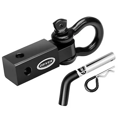 2  Trailer Hitch Receiver With 5/8  Hitch Pin And 3/4  D Ring Bow Shackle • $32.99