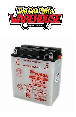 YB12A-B Genuine Yuasa Motorcycle ATV Quad Buggy Battery XX With Acid Xx • £56.49