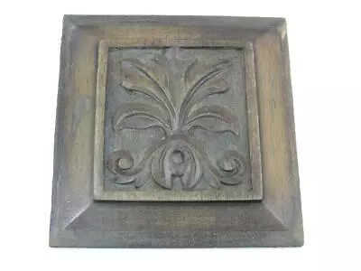 £20 • Buy Antique Edwardian Carved Wood Panel Furniture Panel