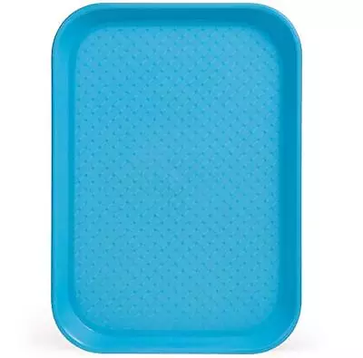 Fast Food Cafeteria Tray | 10 X 14 Rectangular Textured Plastic Food Serving ... • $15.79