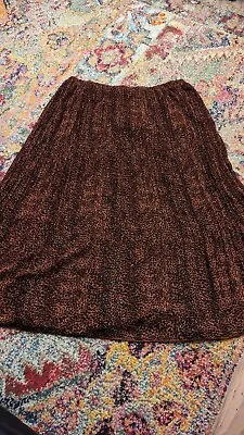 New Look Maternity Size 18 Skirt Leopard Animal Print Brown Black Stretch • £3.99