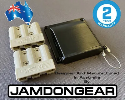 $42 • Buy 2 X Anderson 50amp 3 Pin Plugs + Surface Cover + Matching Dustcap