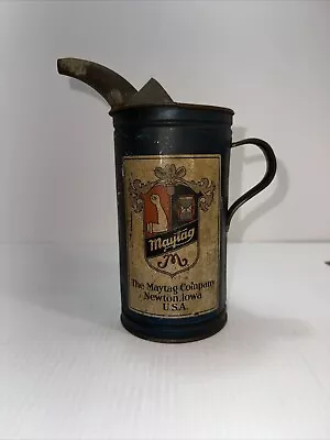 VINTAGE MAYTAG OIL CAN  MOTOR OIL FUEL MIXING. Hit & Miss Motor • $49.50