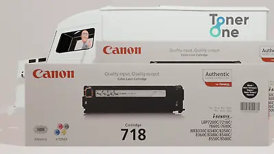 Genuine Canon 718B Twinpack Toner Cartridge - Black • £89.98