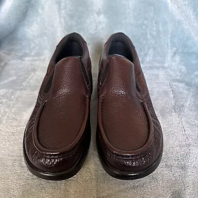 NEW SAS Men's Side Gore Cordovan Brown Slip On Loafer Shoes 1840-035 Size 8M • $124.99