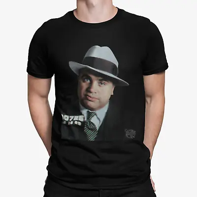 Al Capone Mugshot T-Shirt - Retro Cool 80's Crime Rock Rebel Film Gangster • £9.59