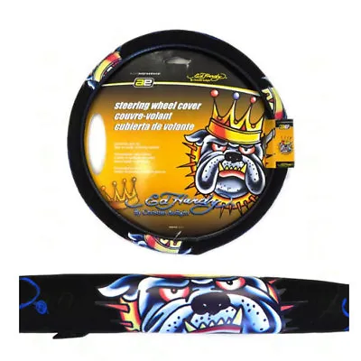 New Christian Audigier Ed Hardy Bull-Dog King Car Truck Suv Steering Wheel Cover • $19.83